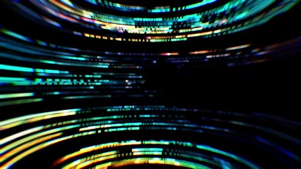 Poster - futuristic neon trails. glowing lines. modern digital effect. 4k footage. motion background. overlay
