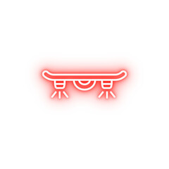 Poster - Hover board technology neon icon
