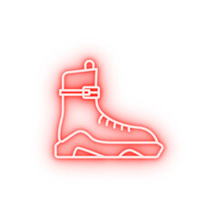 Poster - Shoes technology neon icon