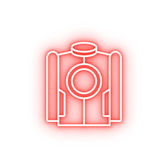 Poster - Jacket technology neon icon