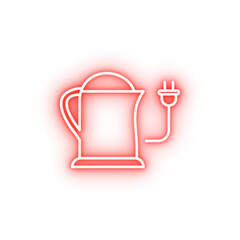 Poster - Electric kettle neon icon