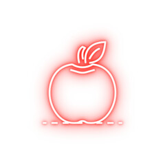 Poster - an Apple neon icon