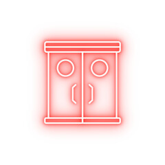 Poster - Cinema door film neon icon