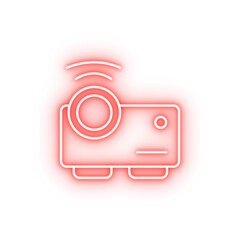 Poster - Projector film neon icon
