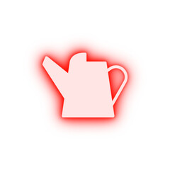 Poster - Watering can farm neon icon
