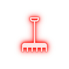 Poster - Rake farm neon icon