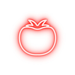 Poster - Tomato vegetable neon icon