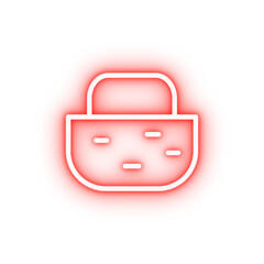 Poster - Basket farm neon icon