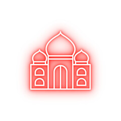 Poster - Diwali temple Hindu neon icon