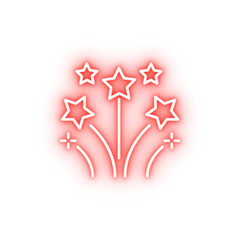 Poster - Diwali fireworks light neon icon