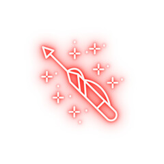 Poster - Diving wetsuit neon icon