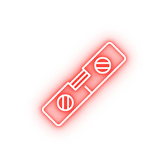 Poster - Measurement tool neon icon