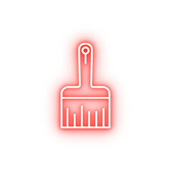 Poster - Sledgehammer tool neon icon