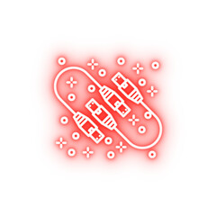 Poster - Computer lan USB neon icon