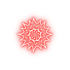 Poster - the sun neon icon