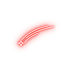 Poster - falling star neon icon