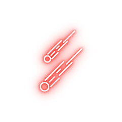 Poster - comet neon icon