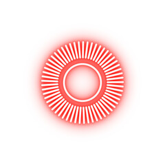 Poster - the sun neon icon