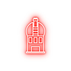 Poster - observatory neon icon