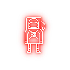 Poster - cosmonaut neon icon
