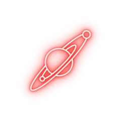 Sticker - planet neon icon