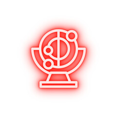 Poster - Momentum physics neon icon