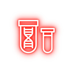 Poster - Genetically DNA neon icon