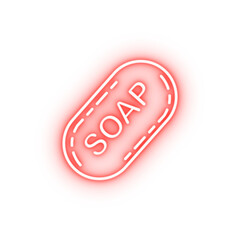 Poster - soap neon icon
