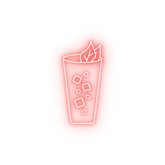 Poster - Soda drink neon icon