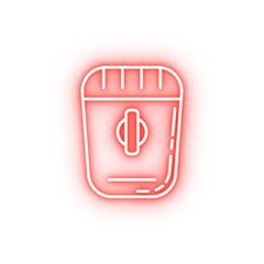 Poster - epilator neon icon
