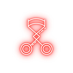 Poster - Eyelash clips neon icon