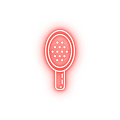 Wall Mural - hair brush neon icon