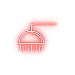 Poster - shower neon icon