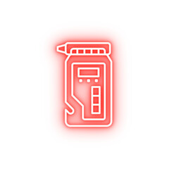 Poster - Pressure car neon icon