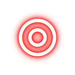 Poster - target neon icon