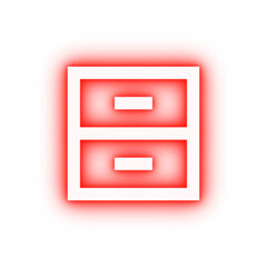 Poster - Archive neon icon
