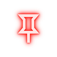 Poster - marker neon icon
