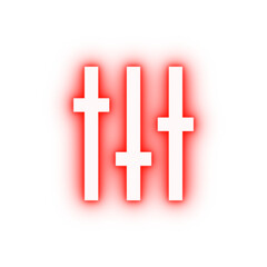 Poster - Mixer neon icon