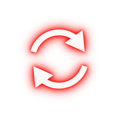 Poster - refresh neon icon
