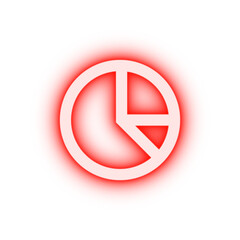 Poster - diagram neon icon