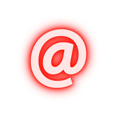 Poster - mail neon icon
