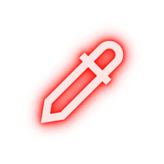 Poster - pipette neon icon
