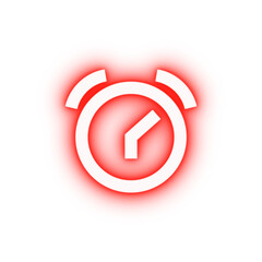 Poster - Alarm neon icon