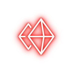 Poster - Vitamin mineral green neon icon