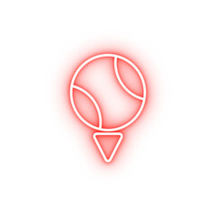 Poster - sport ball neon icon