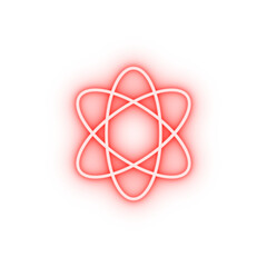Poster - atom neon icon