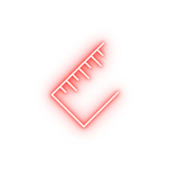 Poster - ruler neon icon