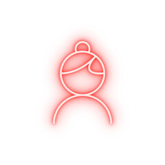 Poster - teacher neon icon
