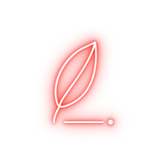 Poster - pen neon icon