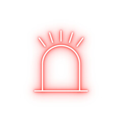 Poster - alarm neon icon